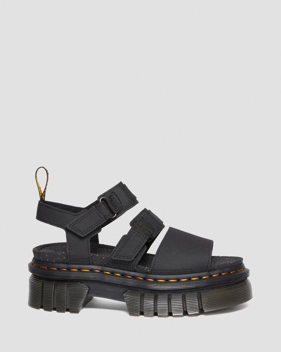 Ricki Leather 3-Strap Platform Sandals