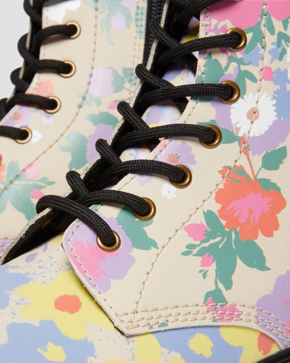 Youth 1460 Floral Mash Up Leather Lace Up Boots