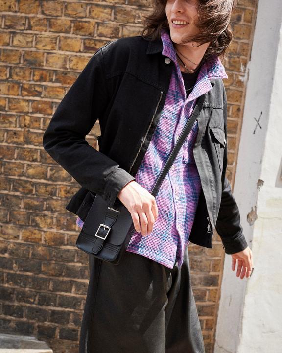 Leather Vertical Crossbody Bag