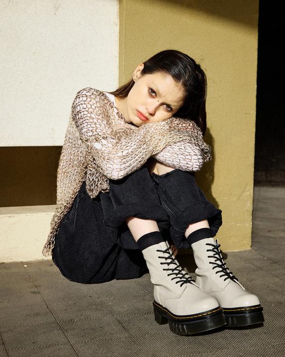 Audrick Nappa Leather Platform Ankle Boots