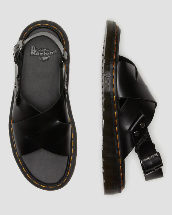Zane Brando Leather Slingback Sandals