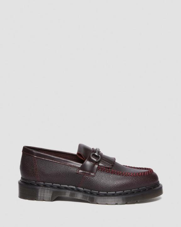 Adrian Snaffle Pebble Grain Leather Kiltie Loafers