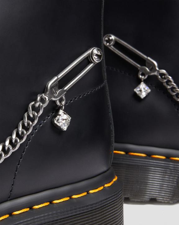 1460 Swarovski Leather Lace Up Boots