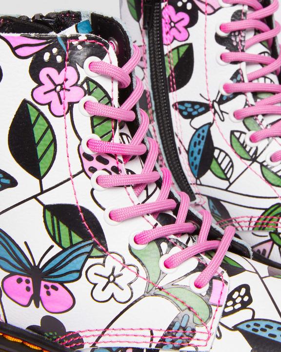 Junior 1460 Meadow Print Leather Lace Up Boots