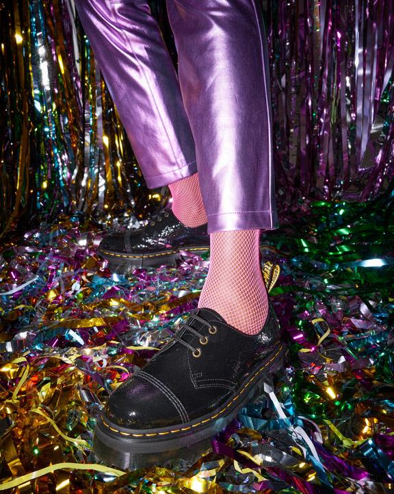 1461 Distressed Patent Leather Platform Shoes