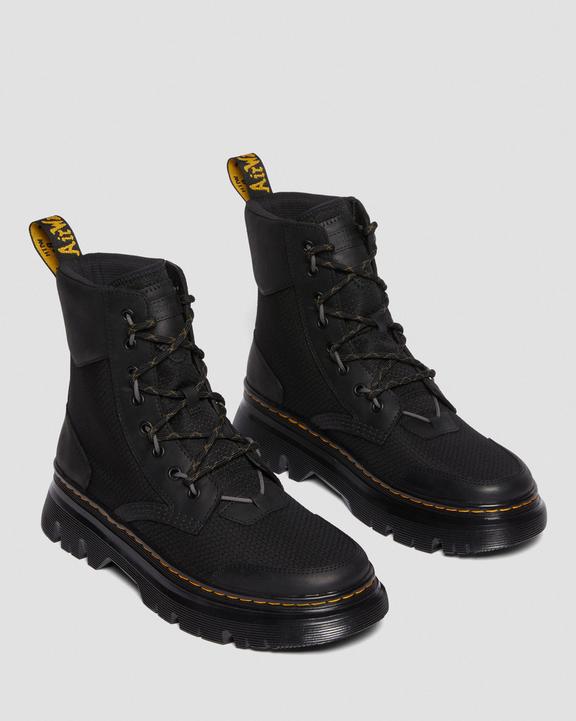 Tarik Leather & Nylon Utility Boots