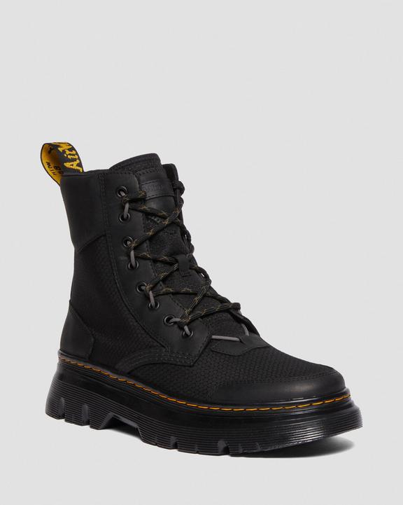 Tarik Leather & Nylon Utility Boots
