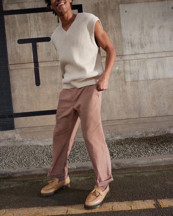 Adrian Carrara Leather Tassel Loafers