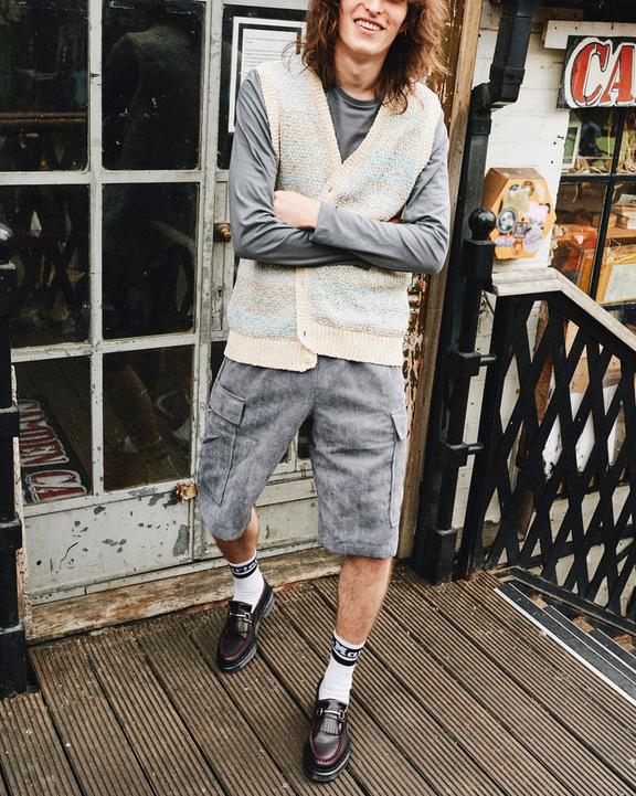 Adrian Snaffle Pebble Grain Leather Kiltie Loafers