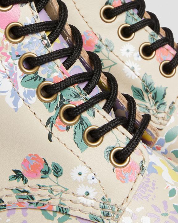 Sinclair Floral Mash Up Leather Platform Boots