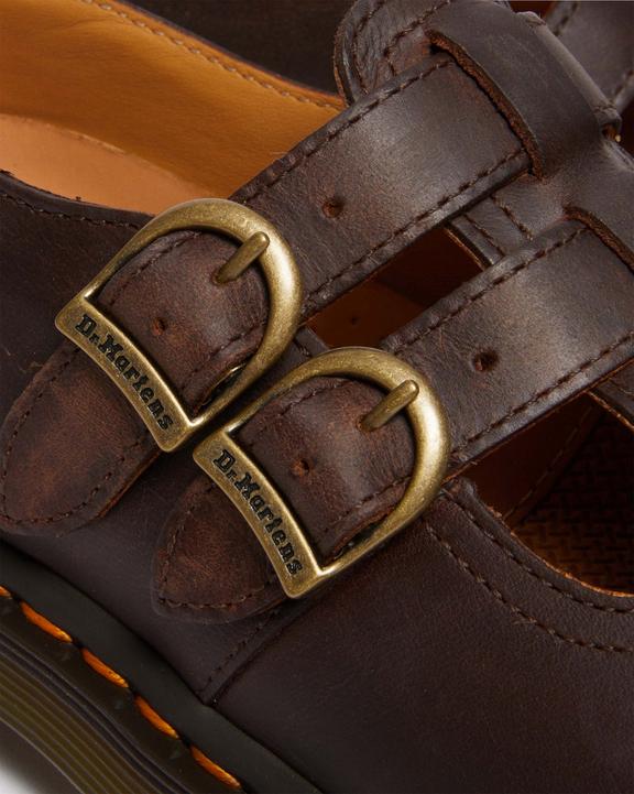 8065 Crazy Horse Leather Mary Jane Shoes