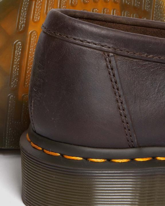 Adrian Crazy Horse Leather Tassel Loafers