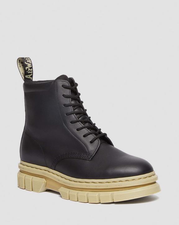 Rikard Contrast Sole Platform Lace Up Boots