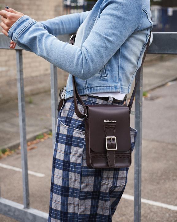 Leather Vertical Crossbody Bag