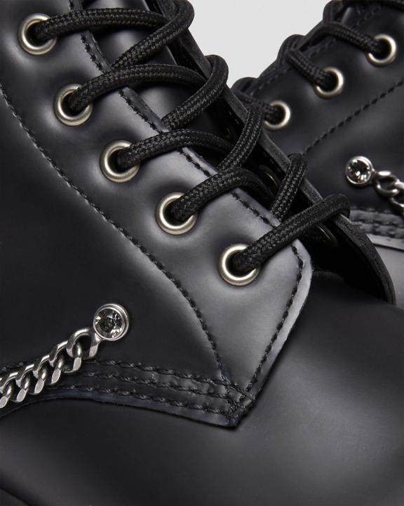 1460 Swarovski Leather Lace Up Boots