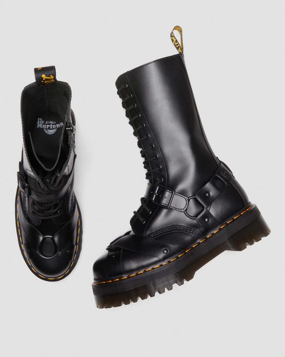 1914 Harness Leather Tall Lace Up Platform Boots