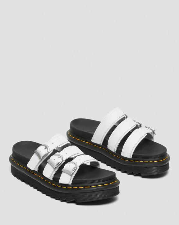 Blaire Leather Slide Sandals