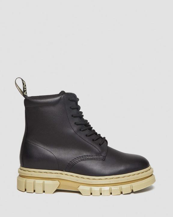 Rikard Contrast Sole Platform Lace Up Boots