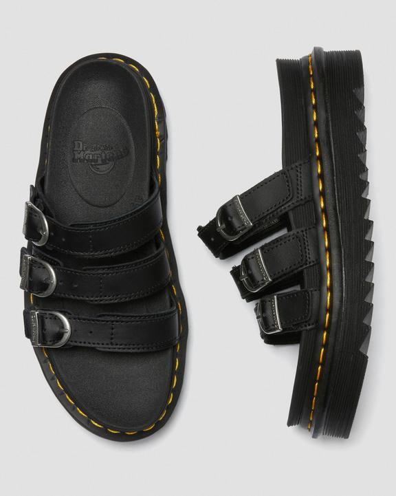 Blaire Leather Slide Sandals