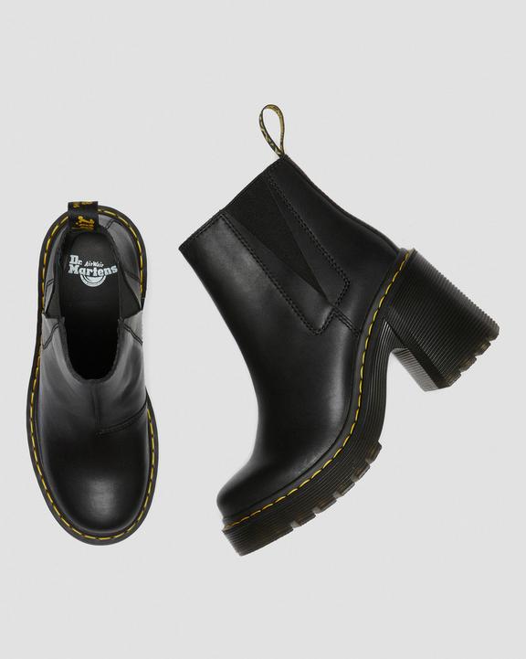 Spence Leather Flared Heel Chelsea Boots