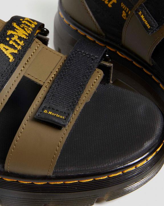 Pearson II Leather Logo Strap Sandals