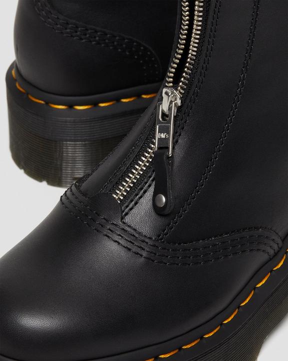 Jetta Zipped Sendal Leather Platform Boots