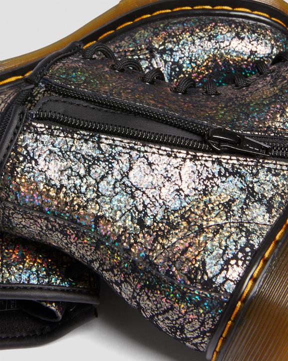 Junior 1460 Crinkle Metallic Lace Up Boots