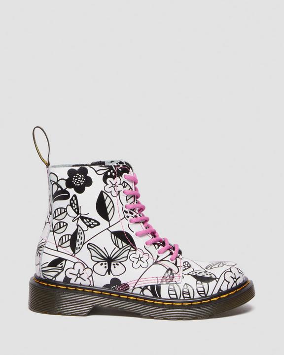 Junior 1460 Meadow Print Leather Lace Up Boots