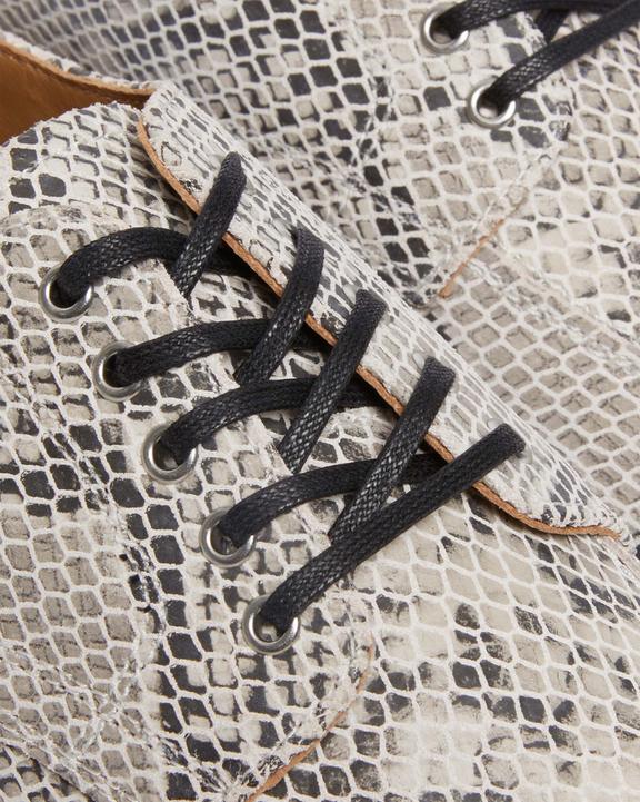 2046 Snake Print Suede Oxford Shoes