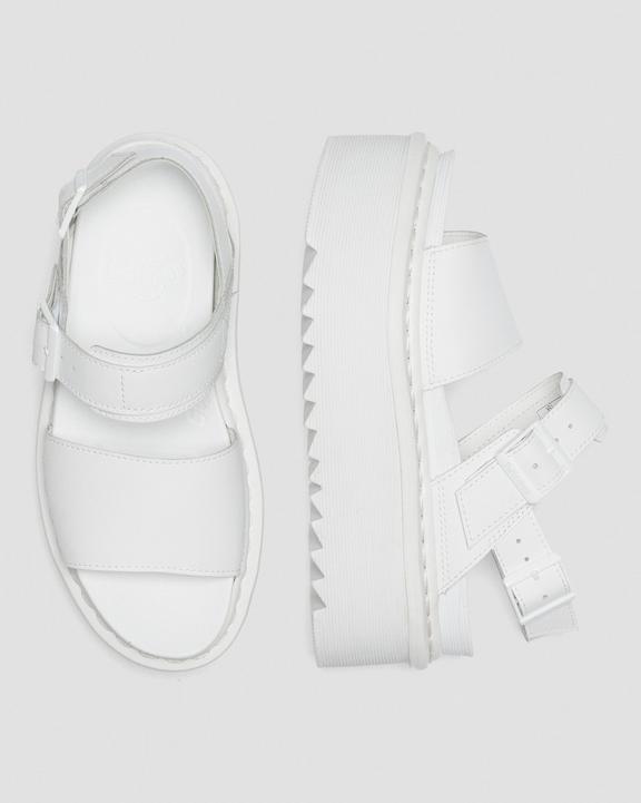 Voss Mono Leather Platform Strap Sandals