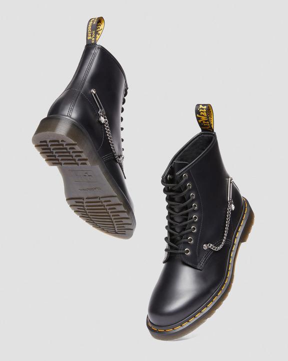 1460 Swarovski Leather Lace Up Boots