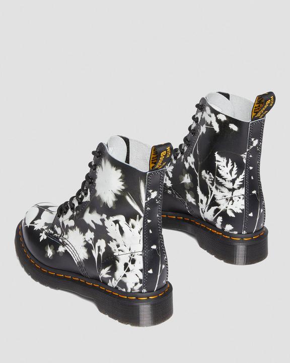 1460 Pascal Floral Shadow Leather Lace Up Boots