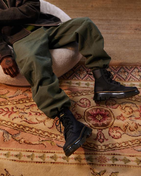 Tarik Zip Poly & Leather Utility Boots
