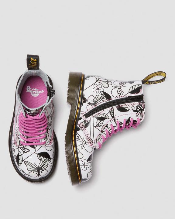 Toddler 1460 Meadow Print Leather Lace Up Boots