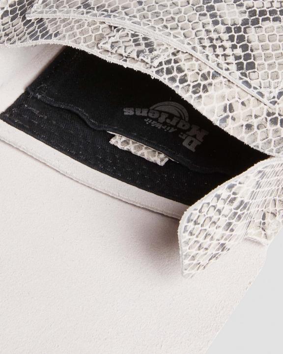 Snake Print Leather Vertical Crossbody Bag