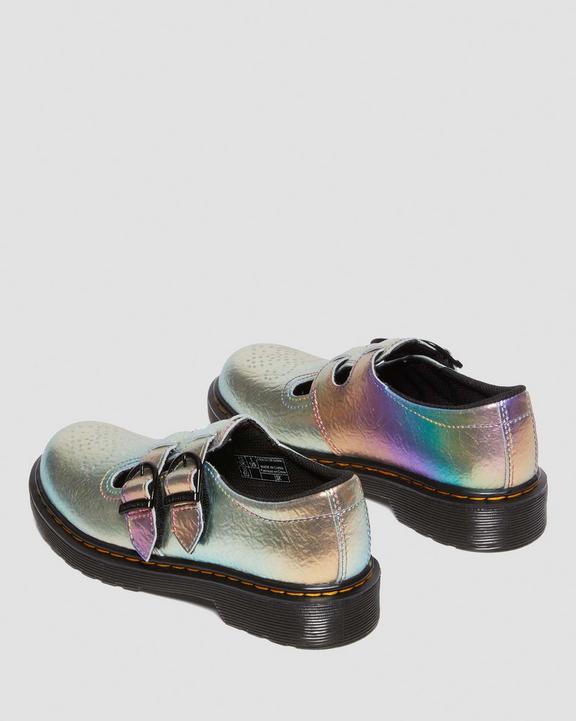 Junior 8065 Rainbow Crinkle Leather Mary Jane Shoes