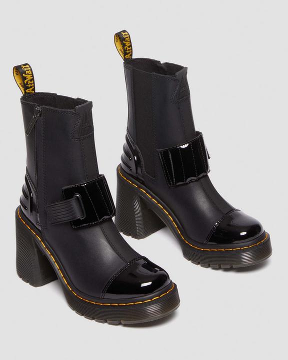 Gaya Alternative Leather Heeled Chelsea Boots