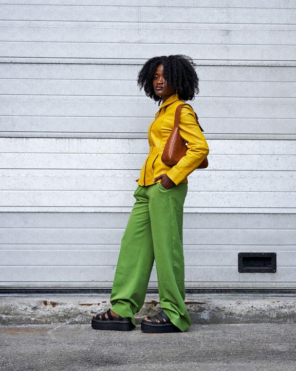 Blaire Hydro Leather Platform Strap Sandals