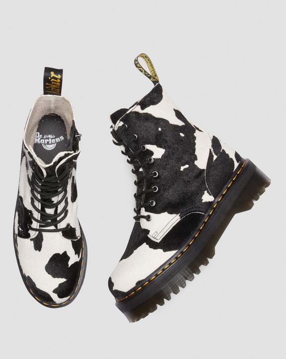 Jadon Boot Hair-On Cow Print Platforms