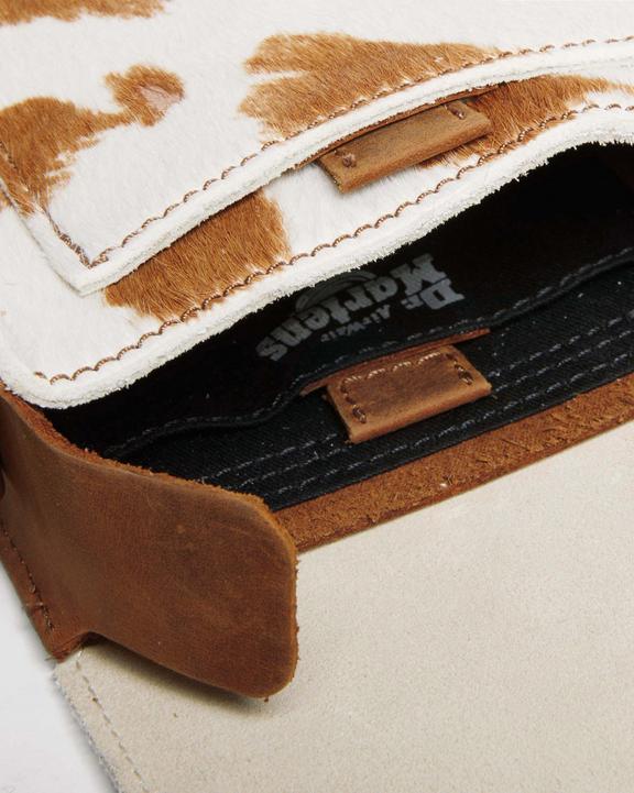 Hair-On Cow Print Vertical Crossbody Bag