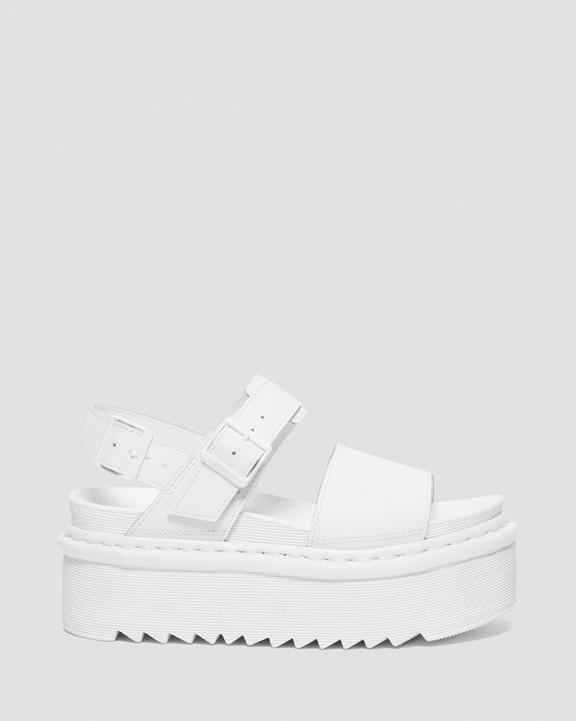 Voss Mono Leather Platform Strap Sandals