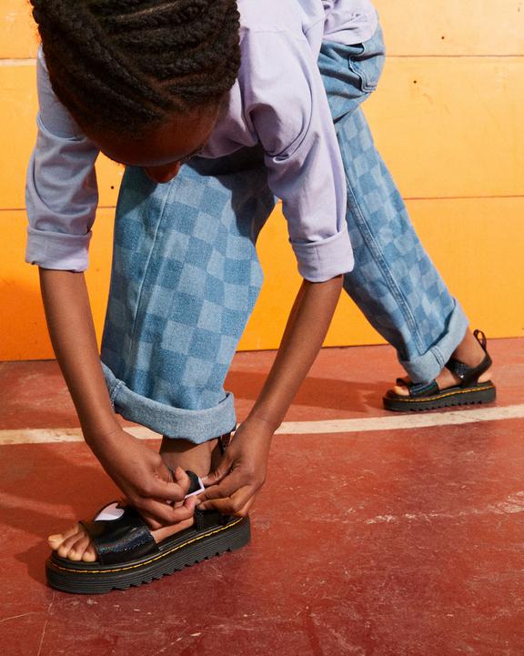 Junior Marlowe Shimmer Heart Strap Sandals