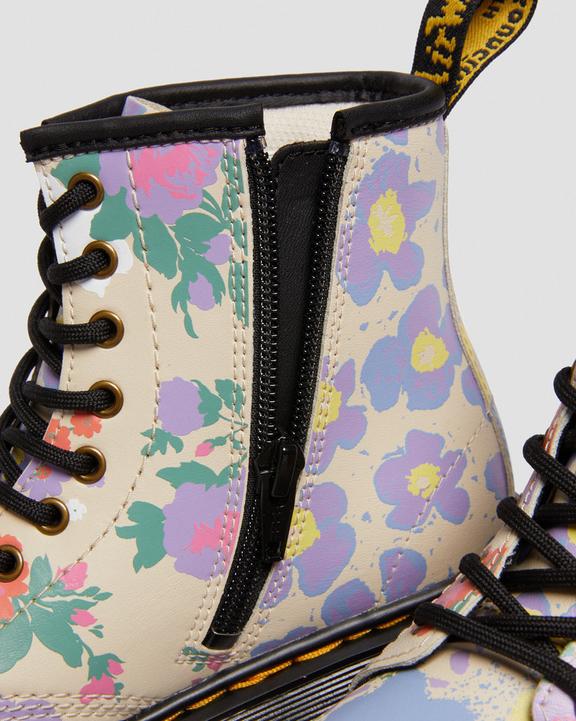 Junior 1460 Floral Mash Up Leather Lace Up Boots