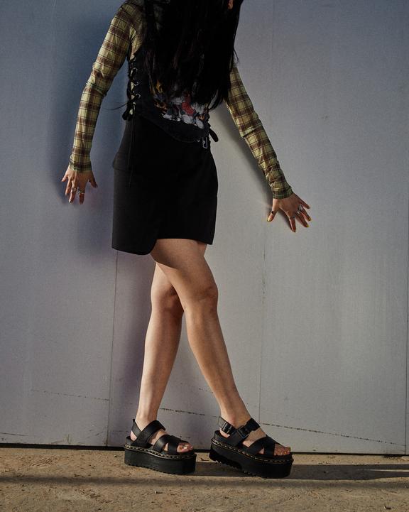 Voss II Athena Leather Strap Platform Sandals