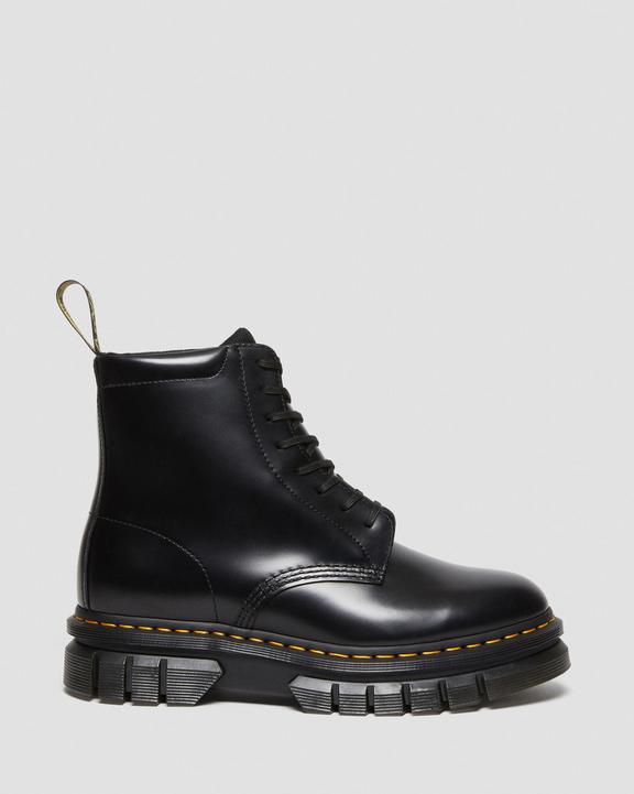Rikard Smooth Leather Platform Lace Up Boots