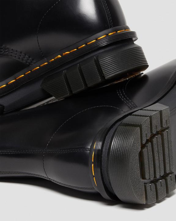 Rikard Smooth Leather Platform Lace Up Boots