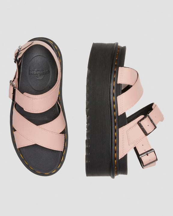 Voss II Athena Leather Strap Platform Sandals