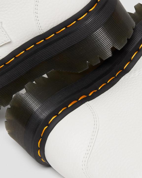 Devon Flower Buckle Leather Platform Boots