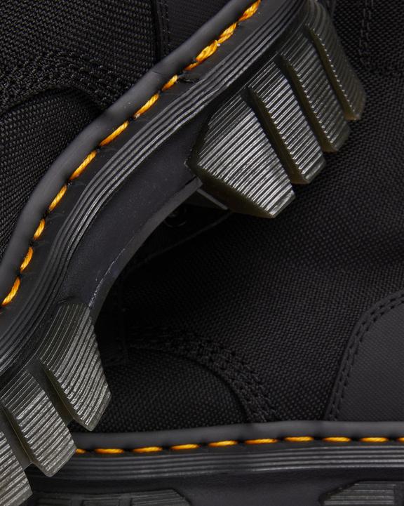 Audrick 10-Eye Poly & Leather Platform Boots