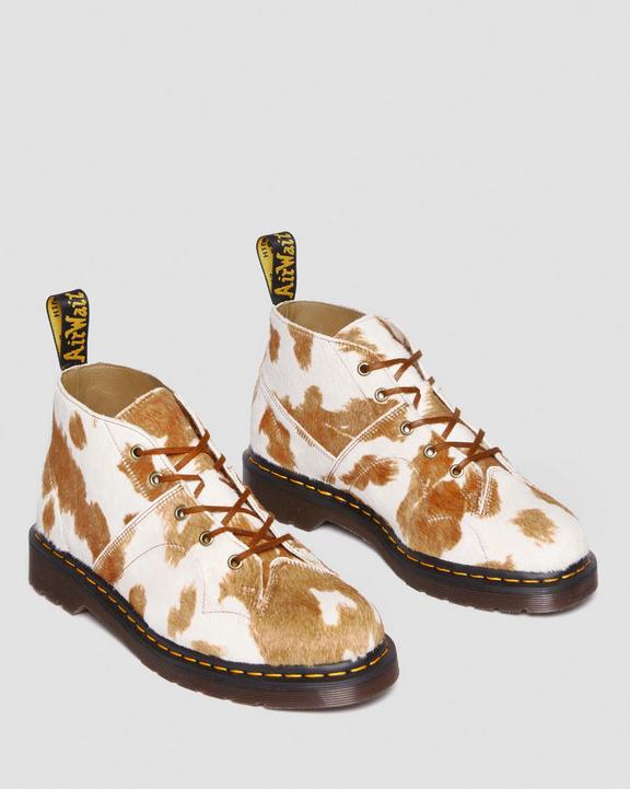 Church Hair-On Cow Print Monkey Boots